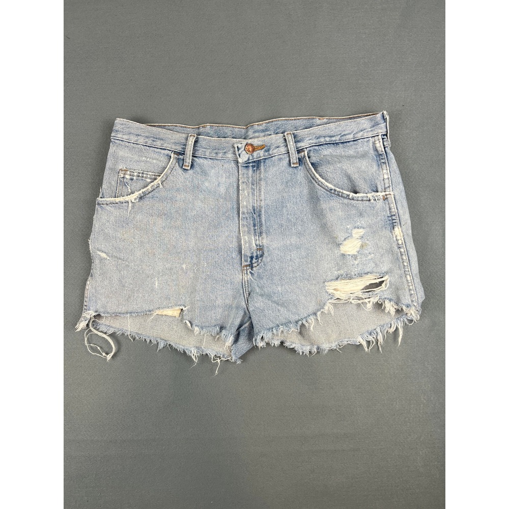 Rustler Vintage Cut Off Shorts 90s‎ Grunge Streetwear Light Wash Cotton Size 36